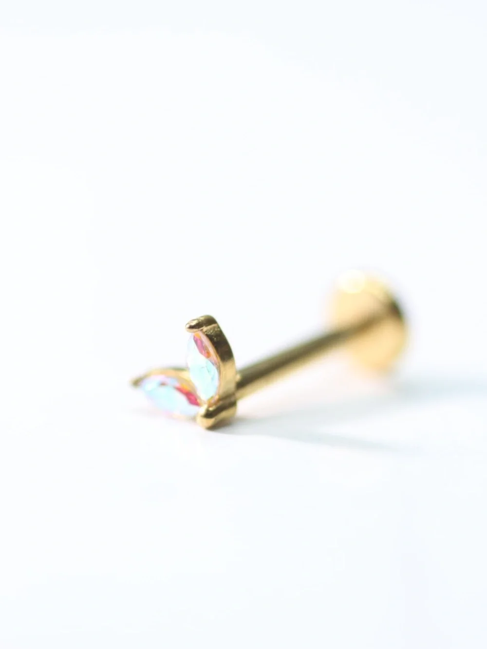 Soft Crystal Barbel Piercing Ear Piercing New !